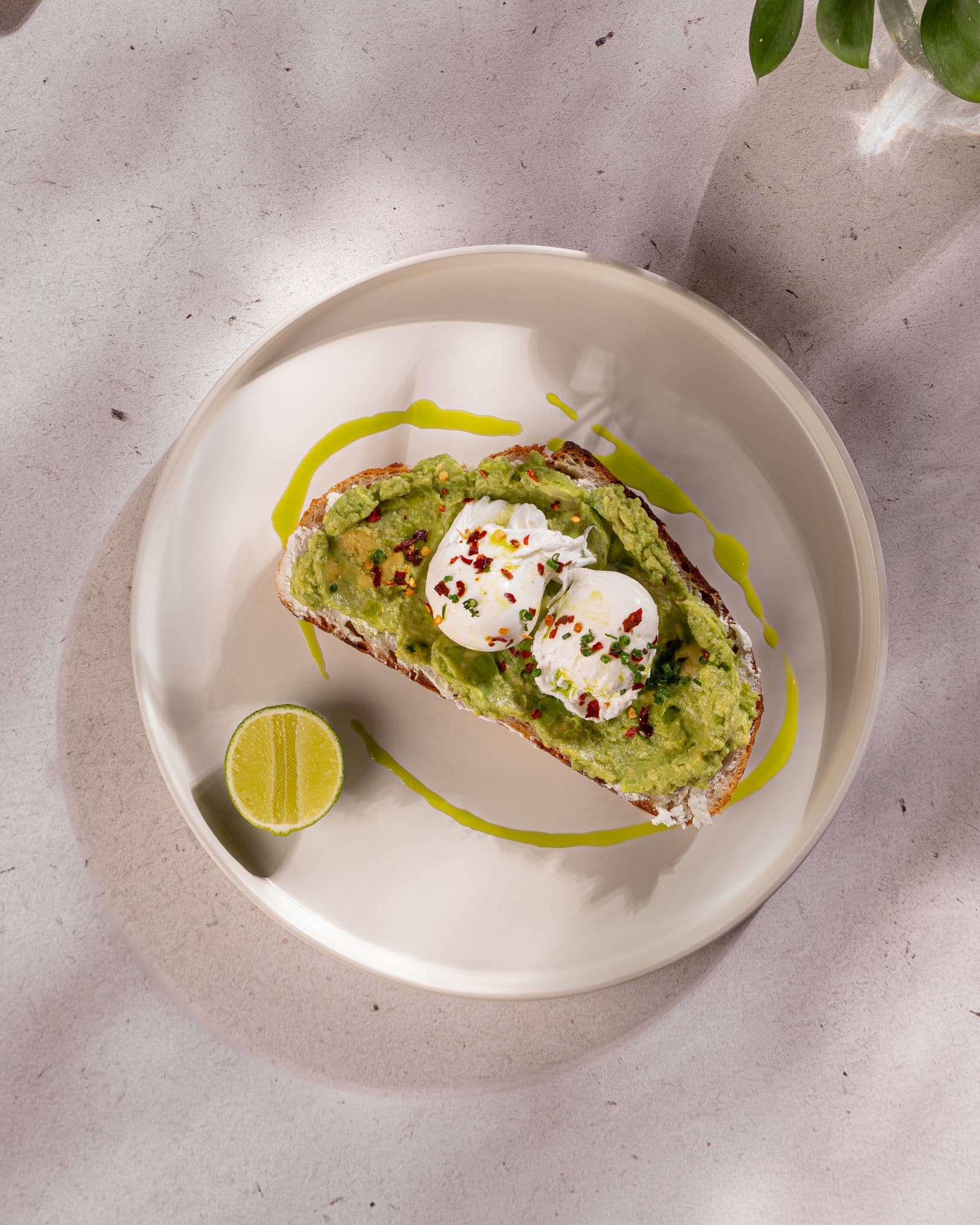 Smash Avocado With Egg image