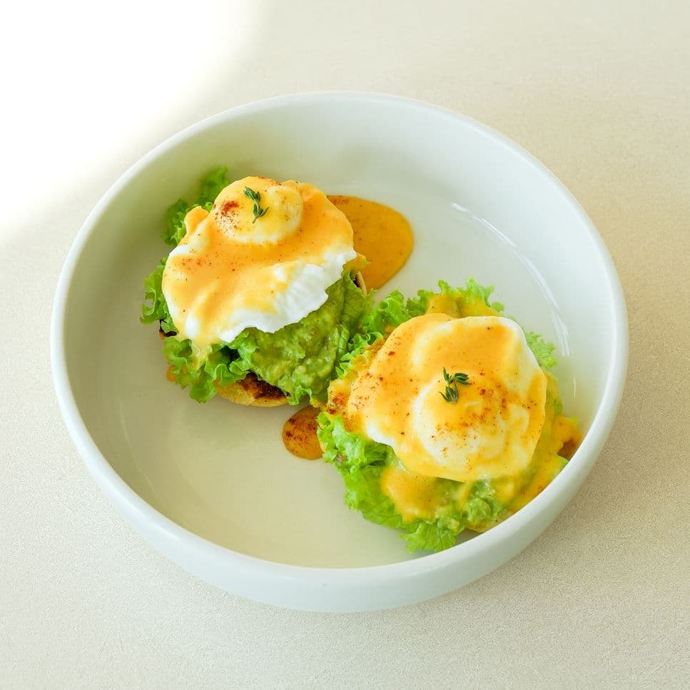 Avocado Eggs Benedict image