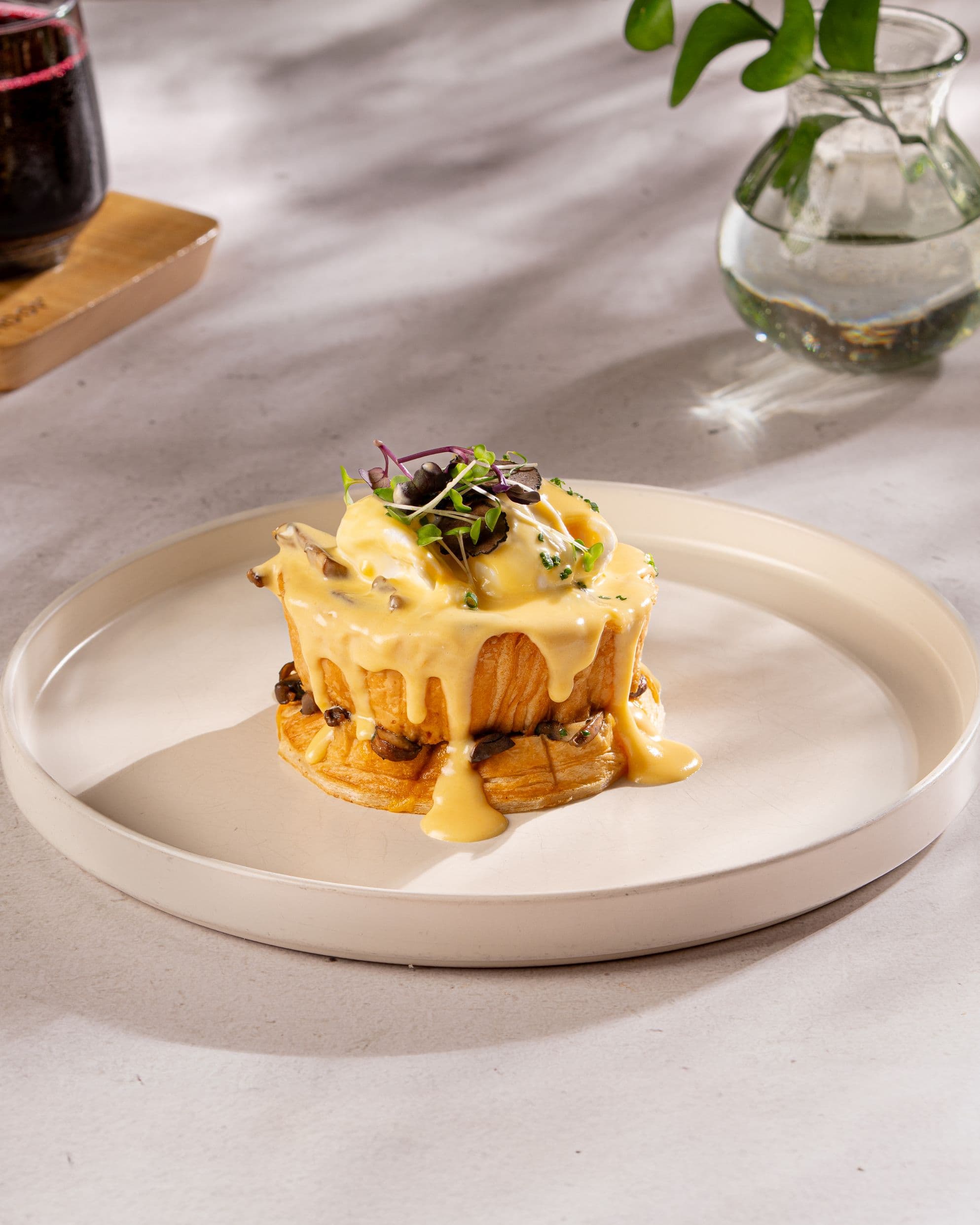 Truffle Mushroom Benedict image