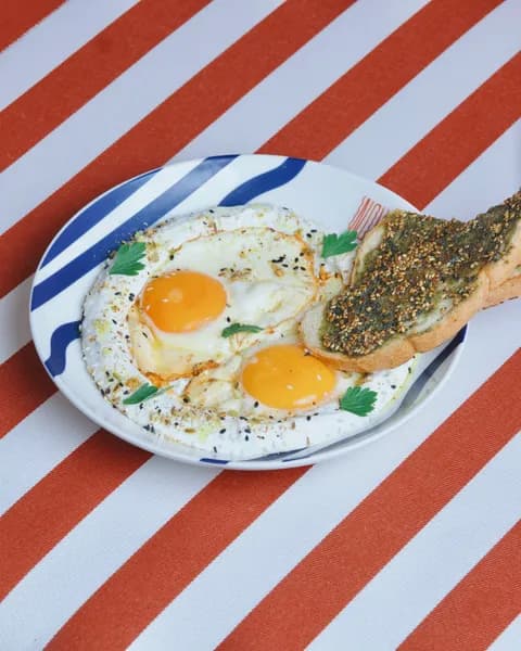 Mediterranean Eggs With Pista Dukkah image