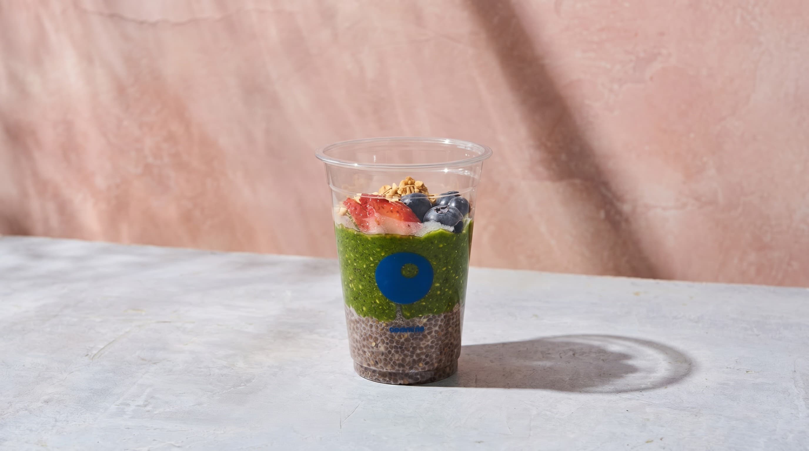 Strawberry Matcha Chia Pudding image