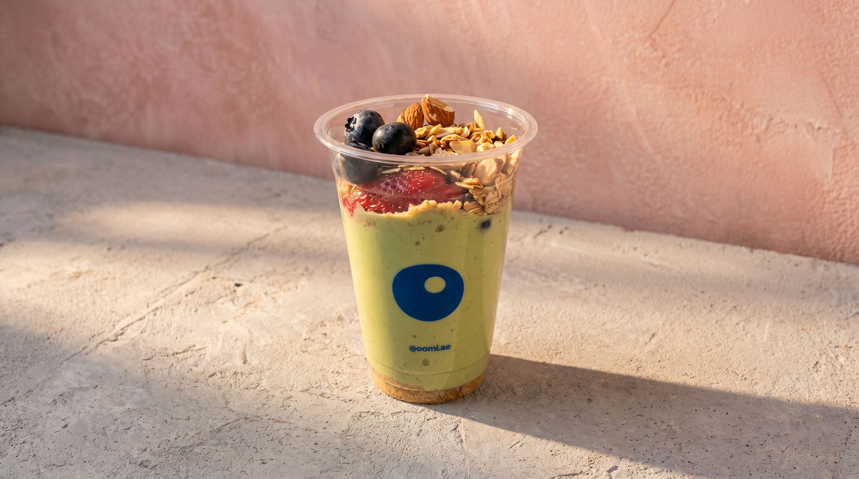 Granola Matcha Yogurt Pudding image