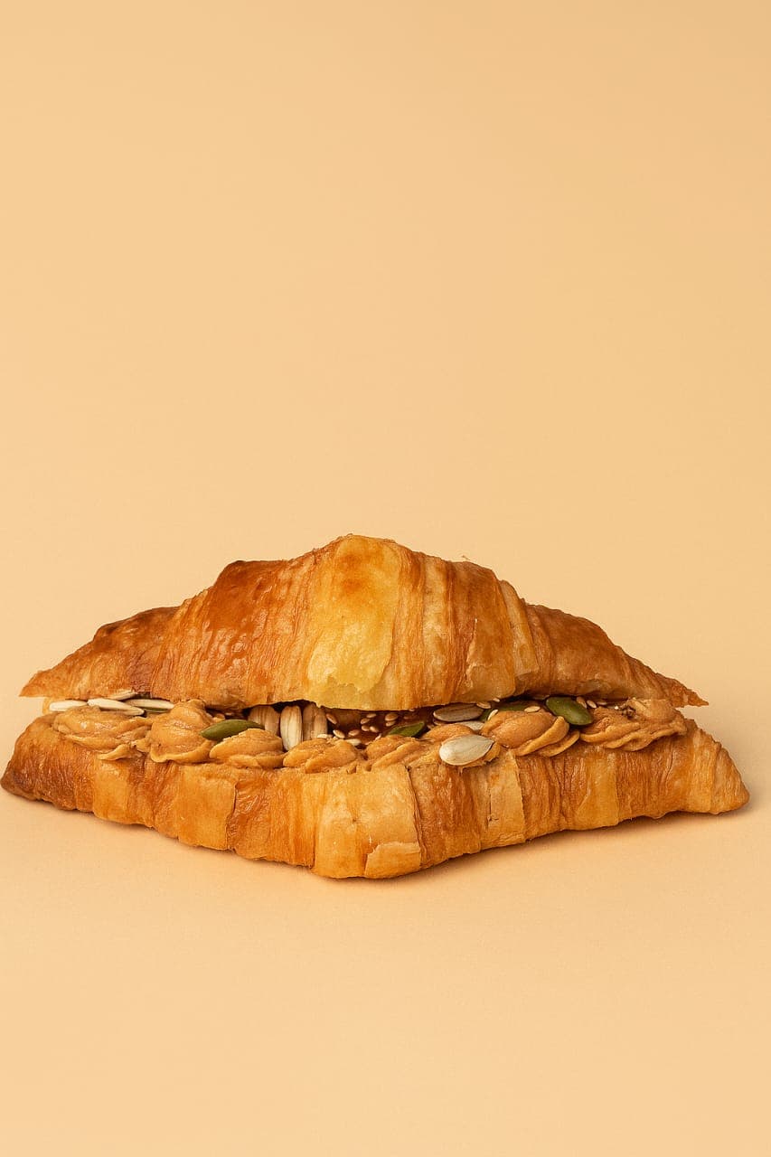 Peanut & jam croissant image