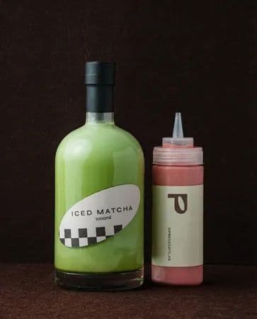 Stawberry matcha bottle image