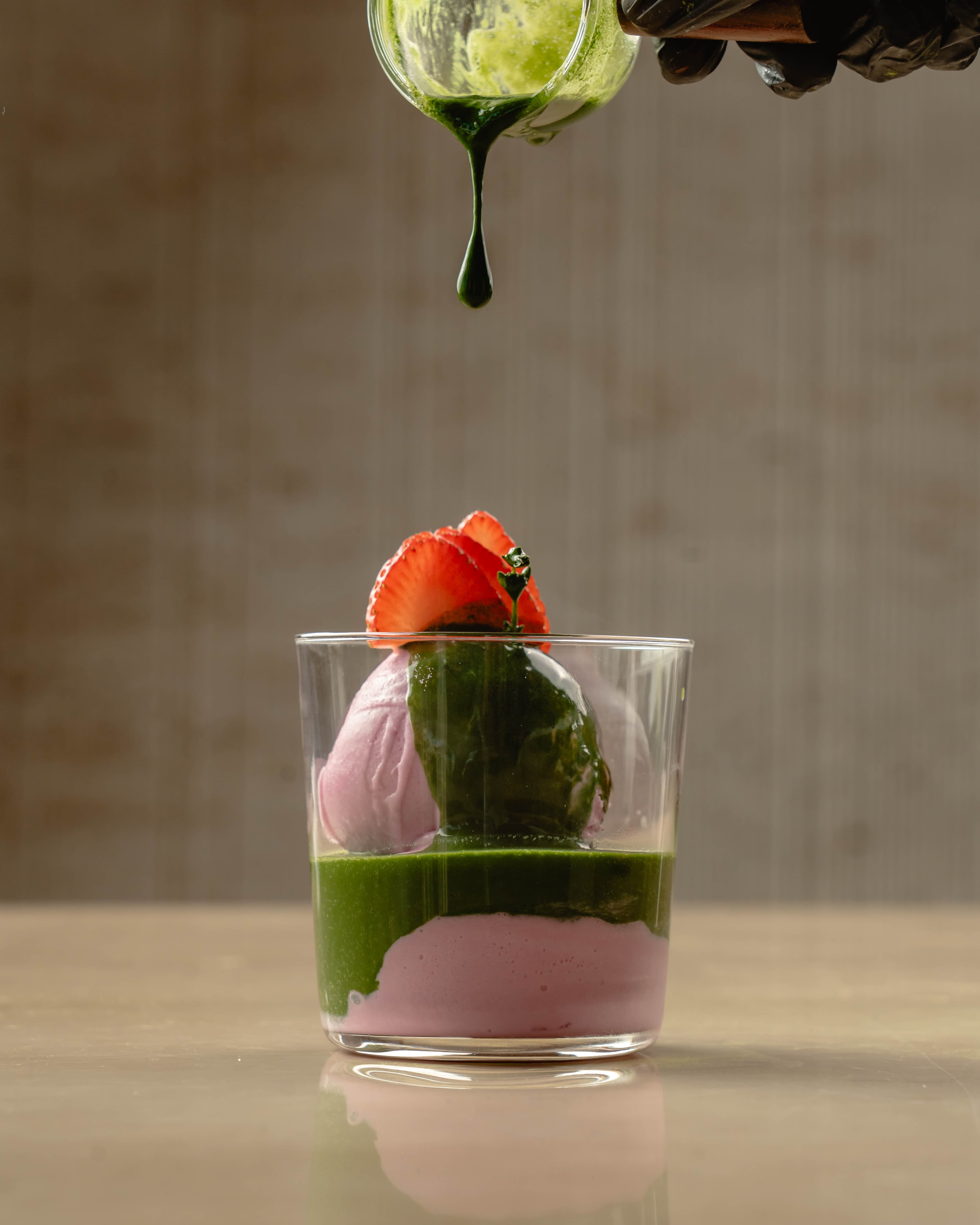 Strawberry Matcha Affogato image