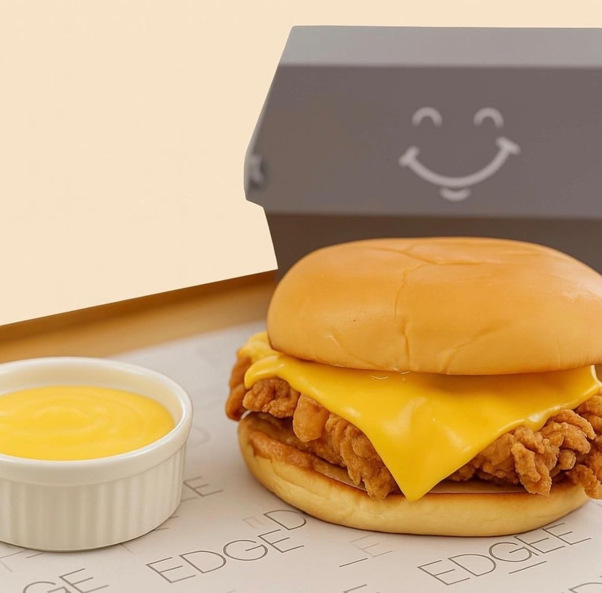 Edge Style Chicken Burger image