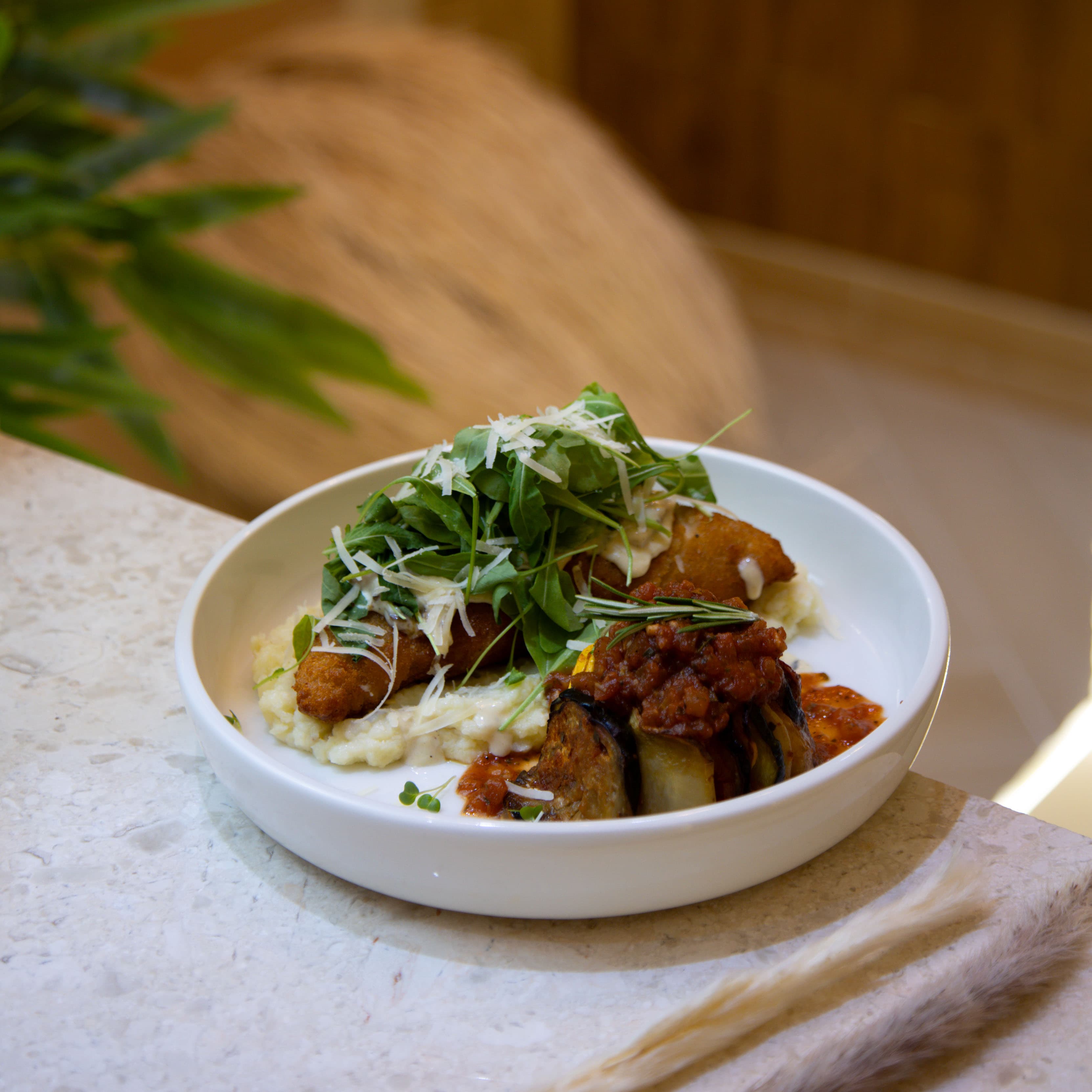 Crispy Chicken Stuffed Mushroom image