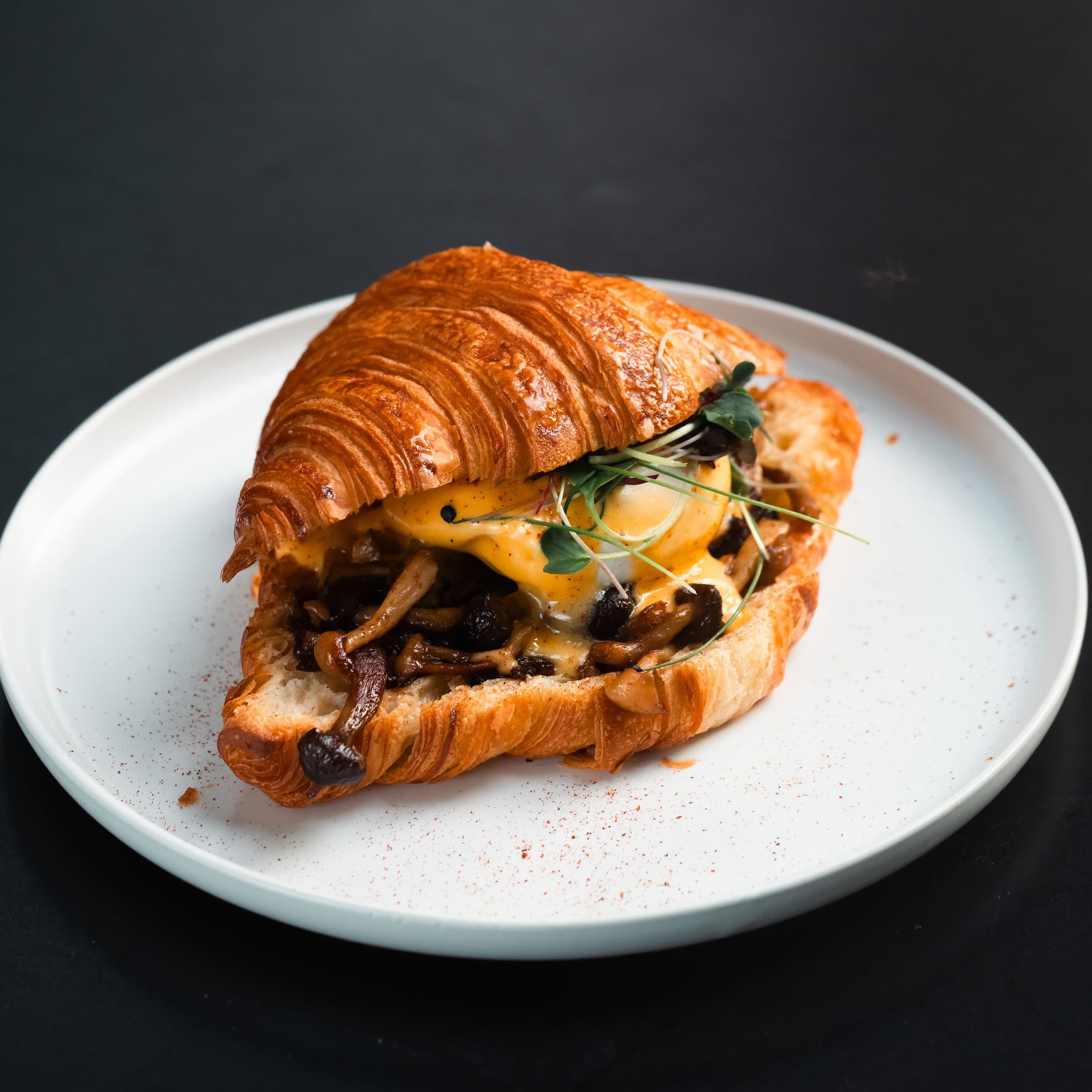 Truffle Mushroom Benedict image