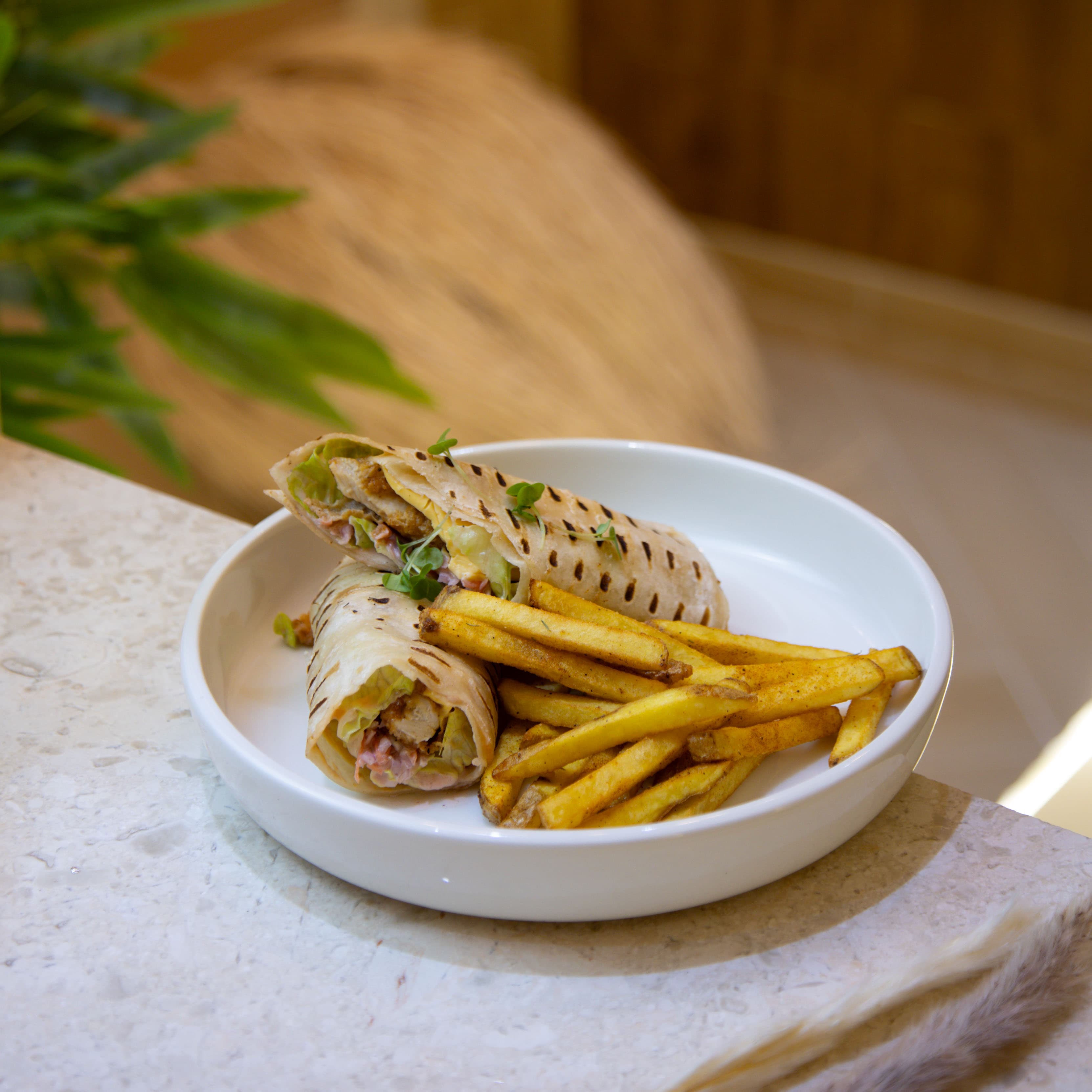 Coleslaw Chicken Wrap image