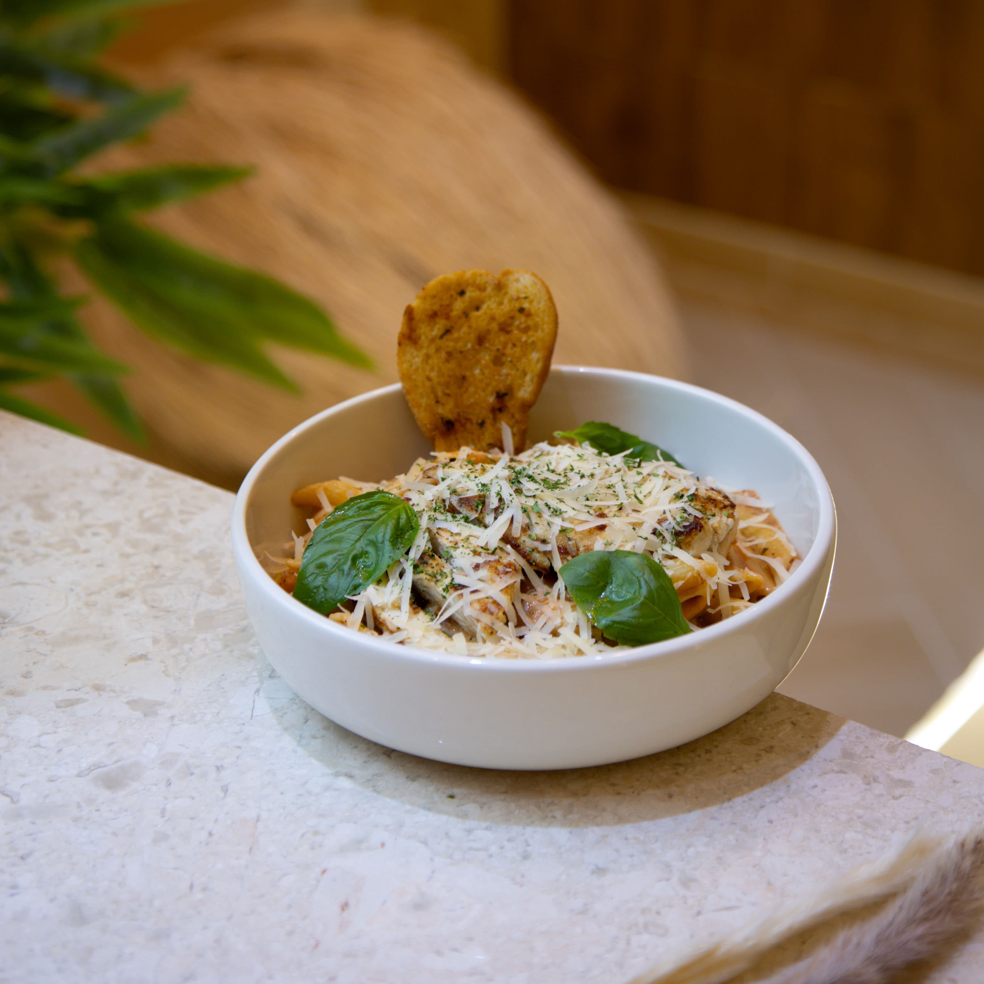 Pink Chicken Pasta image