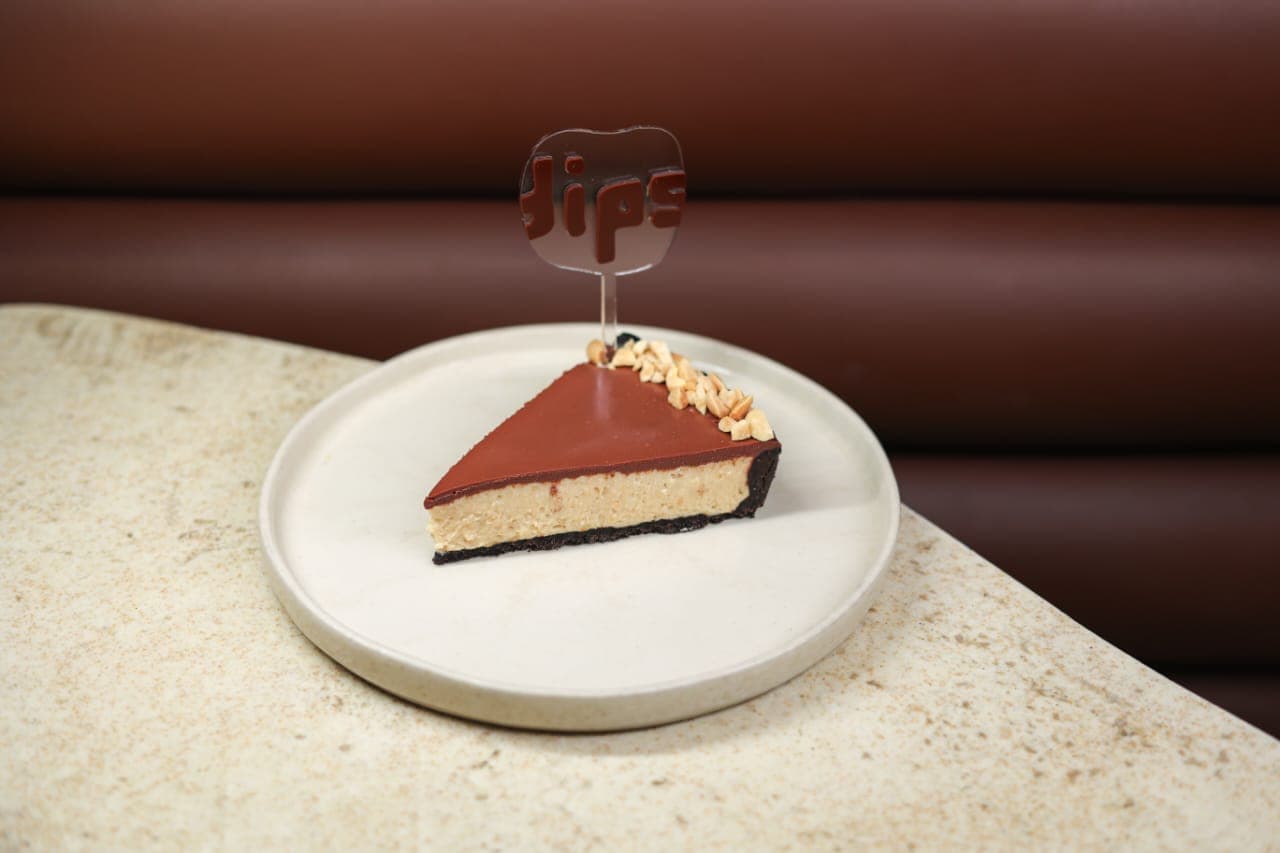 Chocolate peanut butter tart image