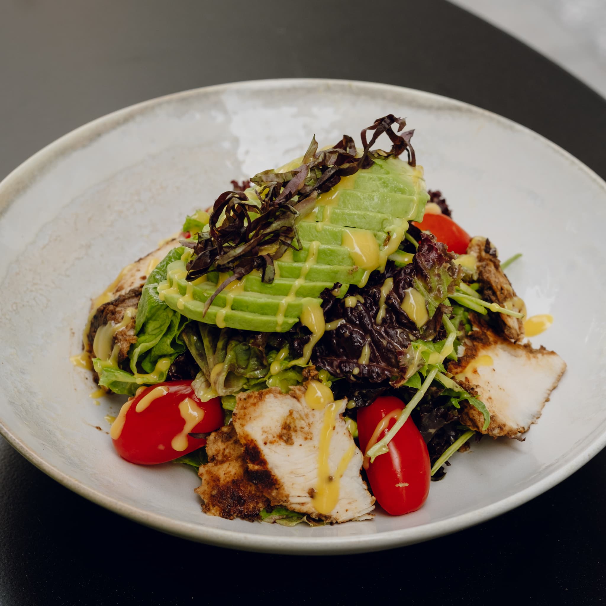 Honey Mustard Salad with Zaatar Chicken image