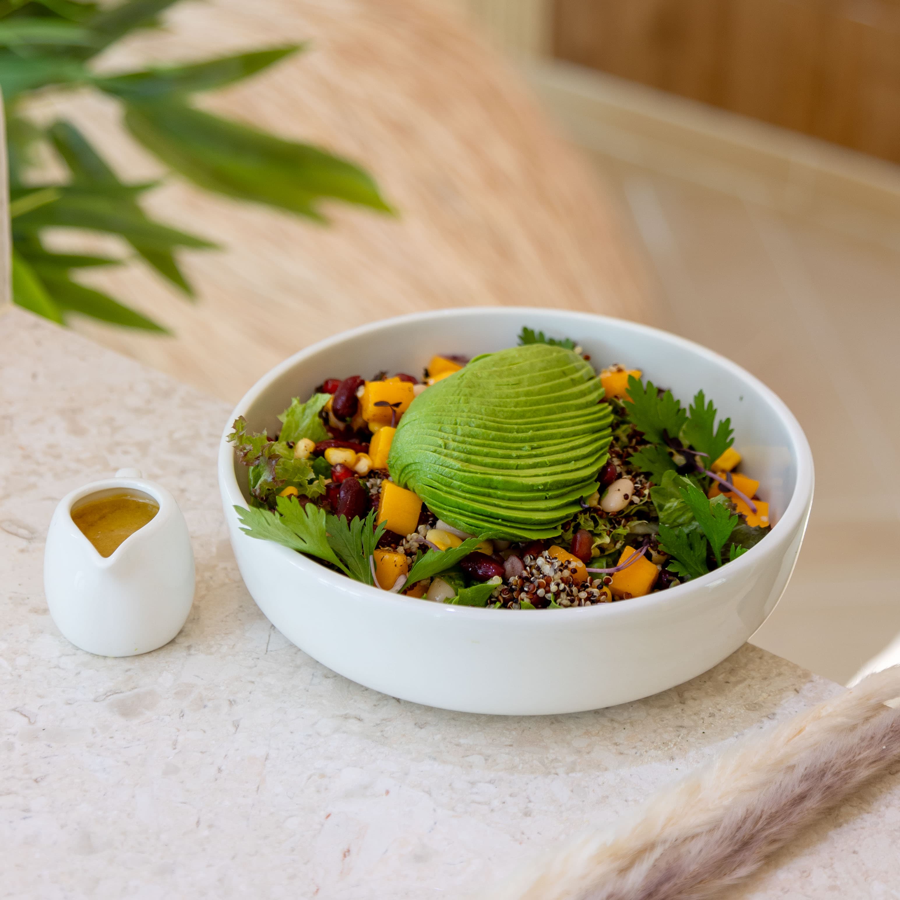 Quinoa Beans Garden Salad image