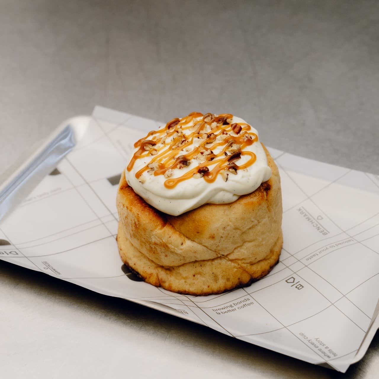 Cinnamon Roll with Pecan and Caramel image